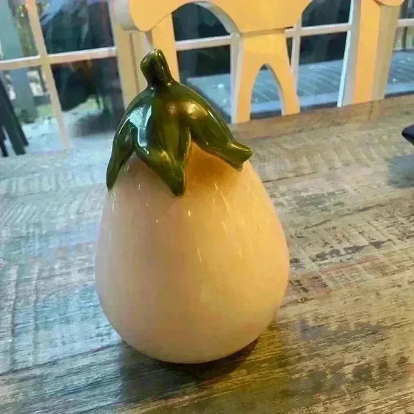 Large White Vegetable or  Fruit Oversized Kitchen Decor Ceramic Unique - Picture 2 of 4